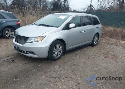 2014 Honda Odyssey Ex-L from USA, damaged, VIN 5FNRL5H61EB043145